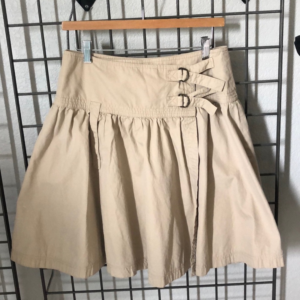 Anthropologie Khaki Skirt